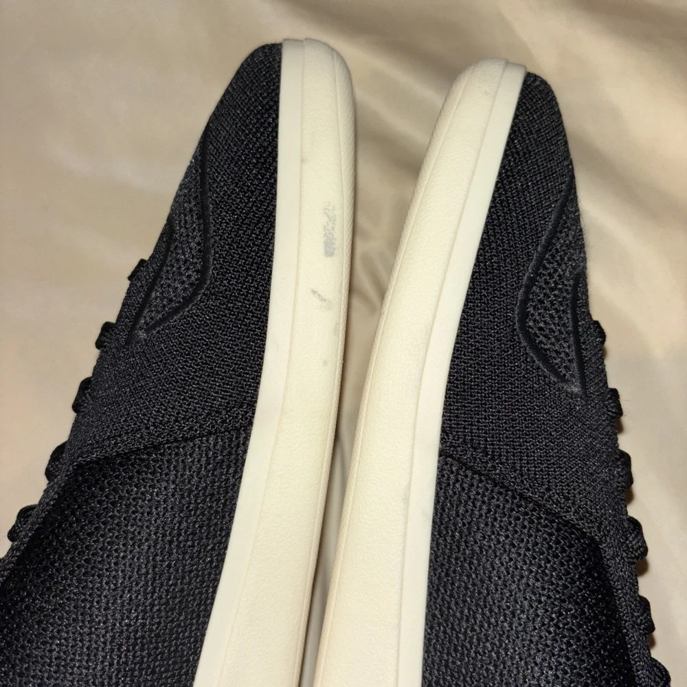 Rothy's Men Sz 12 Black RS01 Lace Up Sneakers Washable Knit $179 Casual Shoe